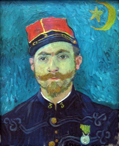 El amante (Retrato del teniente Milliet) de Vincent van Gogh